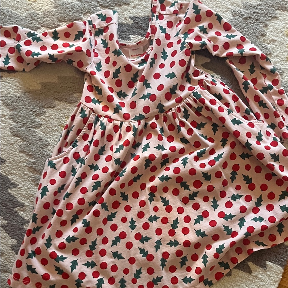 Hanna Andersson Festive Red and Green Dress